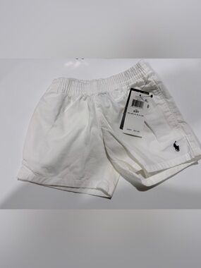 Polo by Ralph Lauren kids White Knit Elastic Waist Shorts